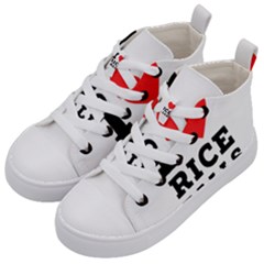 I Love Rice Balls Kids  Mid-top Canvas Sneakers by ilovewhateva