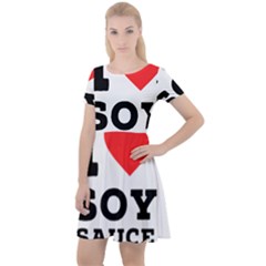 I Love Soy Sauce Cap Sleeve Velour Dress  by ilovewhateva