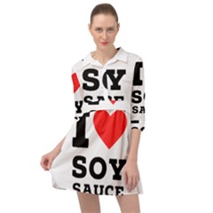 I Love Soy Sauce Mini Skater Shirt Dress by ilovewhateva