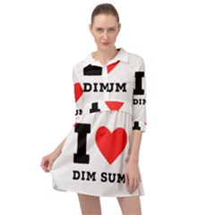 I Love Dim Sum Mini Skater Shirt Dress by ilovewhateva