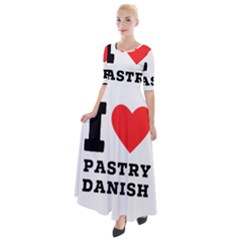 I Love Pastry Danish Half Sleeves Maxi Dress by ilovewhateva