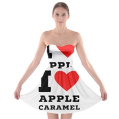 I Love Apple Caramel Strapless Bra Top Dress by ilovewhateva