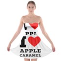 I love Apple caramel Strapless Bra Top Dress View1