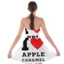 I love Apple caramel Strapless Bra Top Dress View2