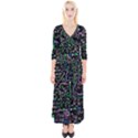 Math-linear-mathematics-education-circle-background Quarter Sleeve Wrap Maxi Dress View1