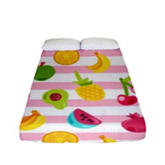 Tropical-fruits-berries-seamless-pattern Fitted Sheet (full/ Double Size) by Salman4z