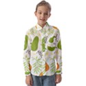 Seamless-tropical-pattern-with-papaya Kids  Long Sleeve Shirt View1