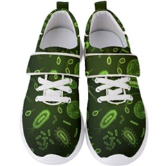 Bacteria-virus-seamless-pattern-inversion Men s Velcro Strap Shoes by Salman4z