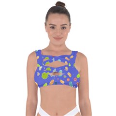 Virus-seamless-pattern Bandaged Up Bikini Top by Salman4z