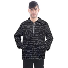 Math-equations-formulas-pattern Men s Half Zip Pullover by Salman4z