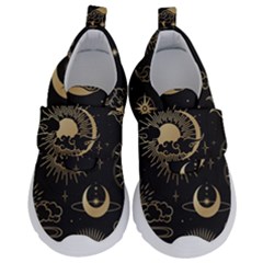 Asian-seamless-pattern-with-clouds-moon-sun-stars-vector-collection-oriental-chinese-japanese-korean Kids  Velcro No Lace Shoes by Salman4z