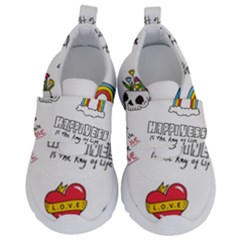 Abstract-fashion-background-suitable-fabric-printing Kids  Velcro No Lace Shoes by Salman4z