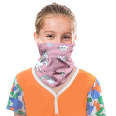 Cute-unicorn-seamless-pattern Face Covering Bandana (kids) by Salman4z