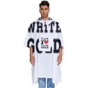 I love white gold  Men s Hooded Rain Ponchos View1