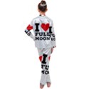 I love full moon Kids  Satin Long Sleeve Pajamas Set View2