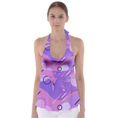 Colorful-abstract-wallpaper-theme Babydoll Tankini Top by Salman4z