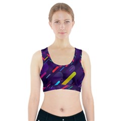 Colorful-abstract-background Sports Bra With Pocket by Salman4z