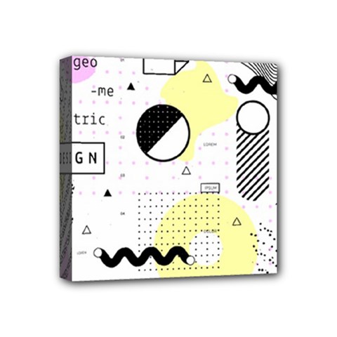 Graphic-design-geometric-background Mini Canvas 4  X 4  (stretched) by Salman4z