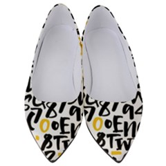 Letters-pattern Women s Low Heels by Salman4z