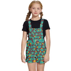 Vector Illustration Seamless Pattern With Cartoon Duck Kids  Short Overalls by pakminggu