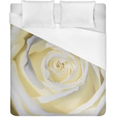 White Roses Flowers Plant Romance Blossom Bloom Nature Flora Petals Duvet Cover (california King Size) by pakminggu