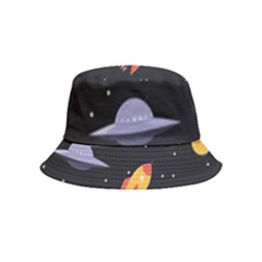 Cosmos Rockets Spaceships Ufos Bucket Hat (kids) by pakminggu