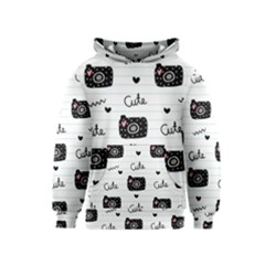 Cute Cameras Doodles Hand Drawn Kids  Pullover Hoodie by pakminggu