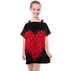 Heart Brain Mind Psychology Doubt Kids  One Piece Chiffon Dress by pakminggu