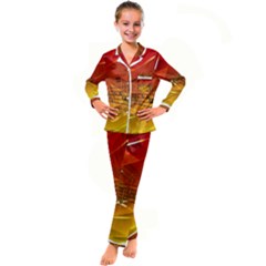 Music Notes Melody Note Sound Kids  Satin Long Sleeve Pajamas Set by pakminggu