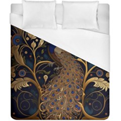 Peacock Plumage Bird  Pattern Graceful Duvet Cover (california King Size) by pakminggu