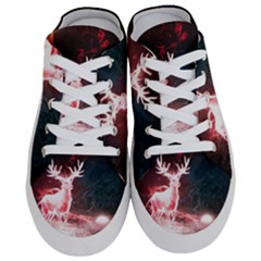 Deer Animal Moon Planet Space Fantasy Half Slippers by pakminggu