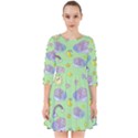 Elephant Sleeping Elephants Background Smock Dress View1