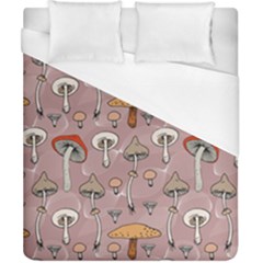 Mushrooms Autumn Fall Pattern Seamless Decorative Duvet Cover (california King Size) by pakminggu