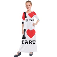 I Love Tart Kids  Quarter Sleeve Maxi Dress by ilovewhateva