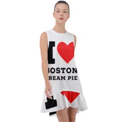 I Love Boston Cream Pie Frill Swing Dress by ilovewhateva