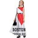 I love Boston cream pie Kids  Satin Sleeveless Maxi Dress View2