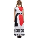 I love Boston cream pie Kids  Satin Sleeveless Maxi Dress View4