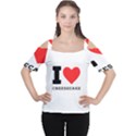 I love cheesecake Cutout Shoulder Tee View1