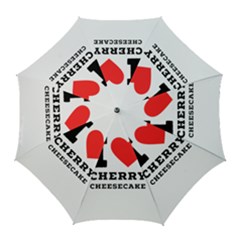 I Love Cherry Cheesecake Golf Umbrellas by ilovewhateva