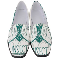 Green Insect Bee Illustration Women s Classic Loafer Heels by pakminggu