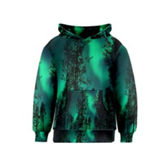 Aurora Northern Lights Celestial Magical Astronomy Kids  Pullover Hoodie by pakminggu