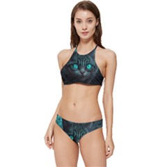 Angry Cat Fantasy Banded Triangle Bikini Set by pakminggu