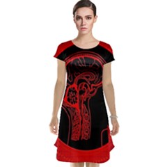 Artificial Intelligence Brain Think Cap Sleeve Nightdress by pakminggu