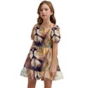 Lion Africa African Art Kids  Short Sleeve Dolly Dress View2