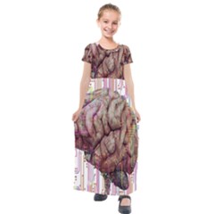 Brain Think Neurons Circuit Kids  Short Sleeve Maxi Dress by pakminggu