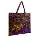 Binary Code Transformation Zipper Large Tote Bag View2