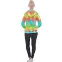 Low Poly Triangles Women s Overhead Hoodie View2