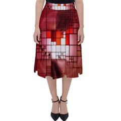 Pattern Structure Light Patterns Classic Midi Skirt by danenraven