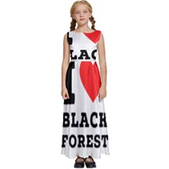 I Love Black Forest Kids  Satin Sleeveless Maxi Dress by ilovewhateva