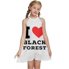 I Love Black Forest Kids  Halter Collar Waist Tie Chiffon Dress by ilovewhateva